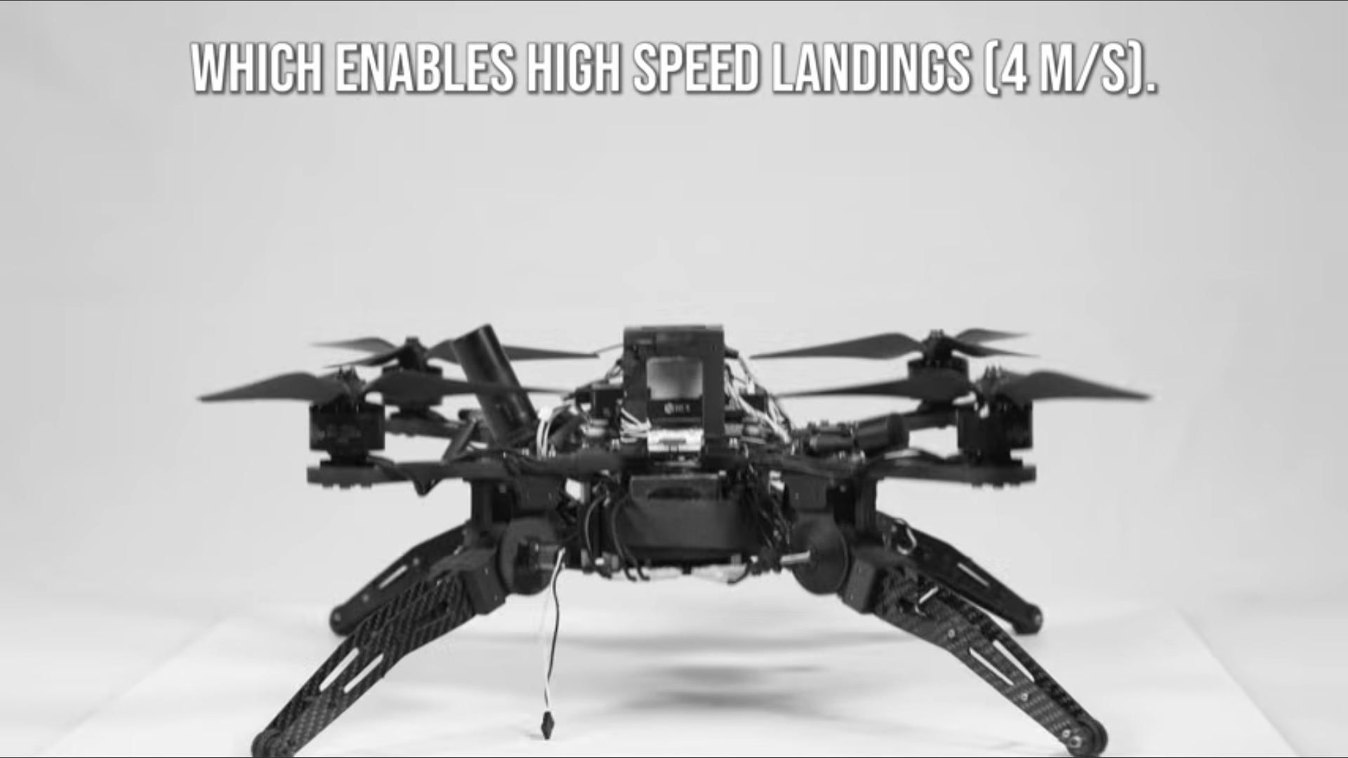 Making your drone land on steep slopes